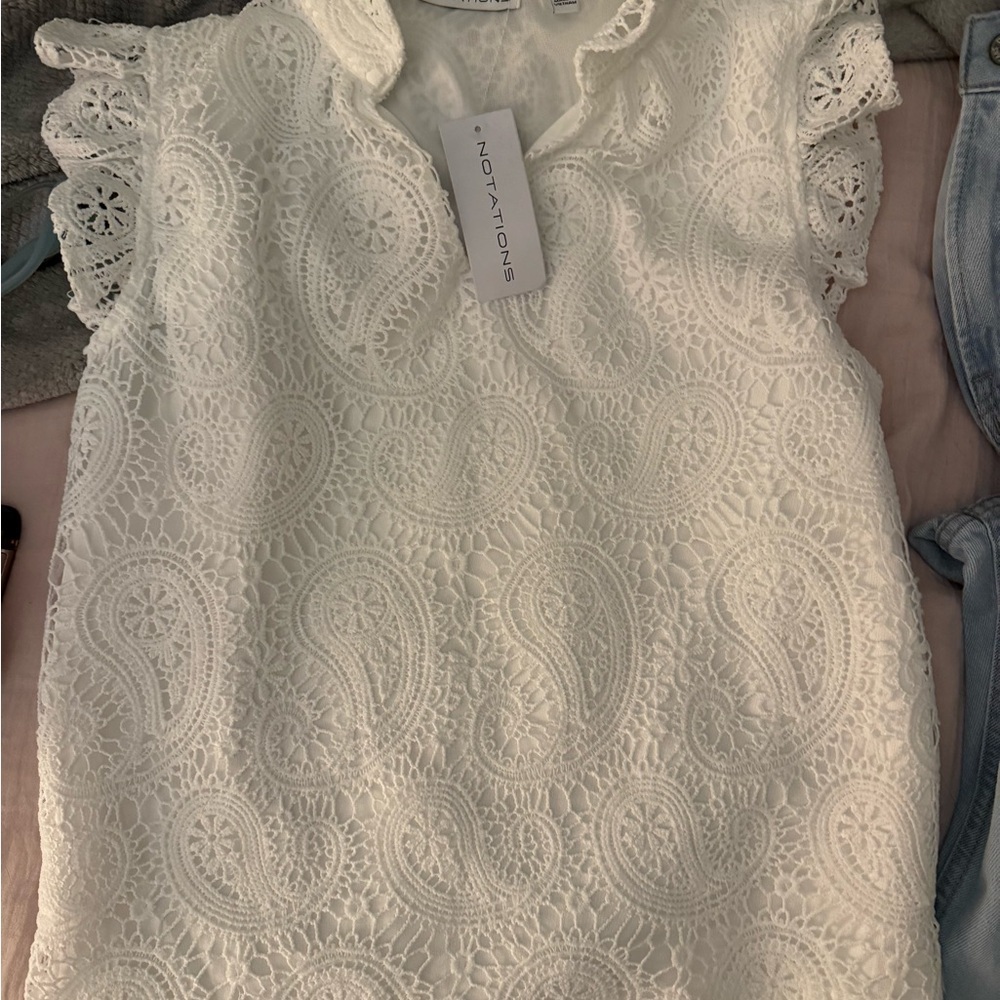 11. Notations Lace Blouse
